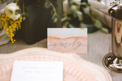 Watercolor place cards Inspiration