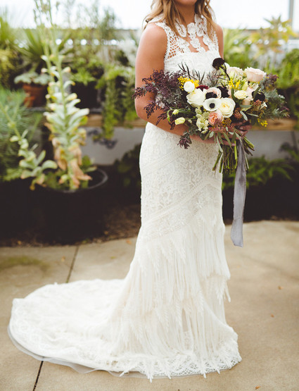 Bohemian bridal gown