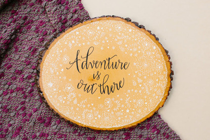 Wood signage