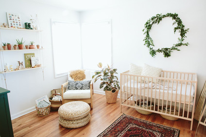 natural bohemian nursery Inspiration