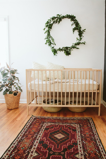gender neutral bohemian nursery Inspiration