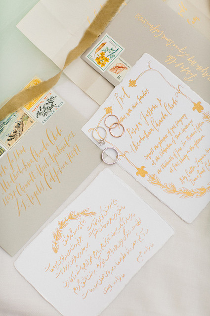 Elegant wedding invitations