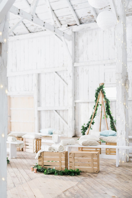 Modern barn wedding inspiration