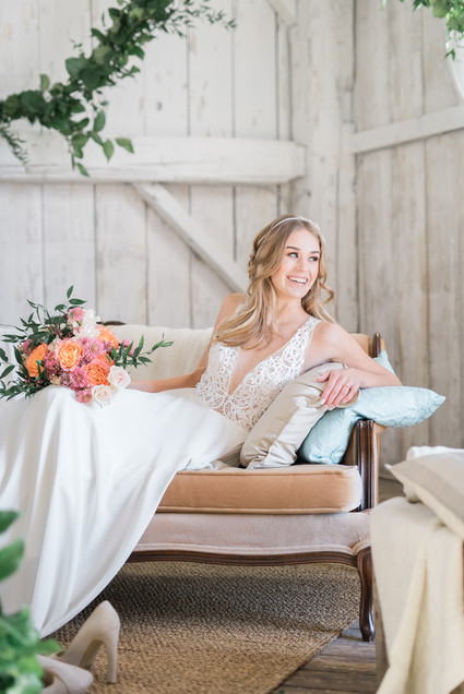 Modern barn wedding inspiration