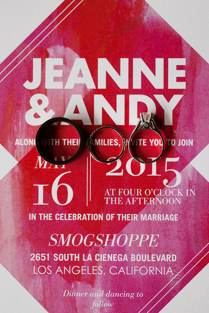 Pink modern invitations