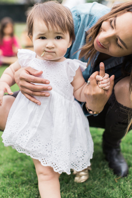 modern camp themed 1st birthday