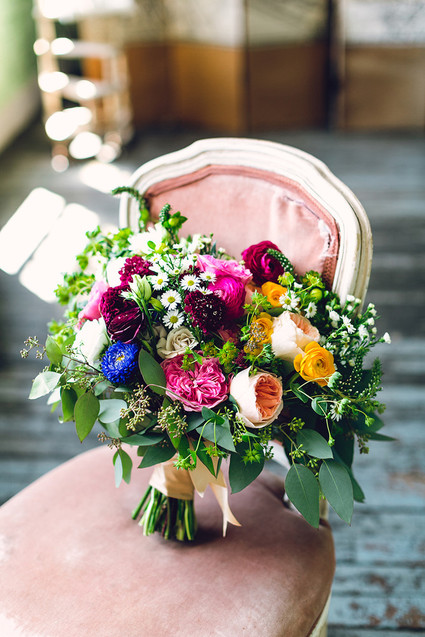 Summer bridal bouquet