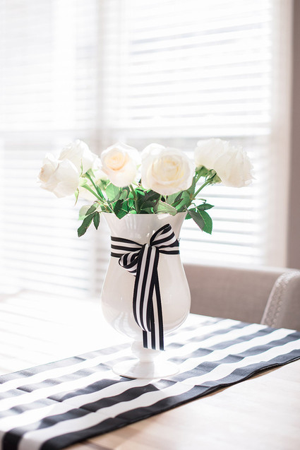 black and white baby shower