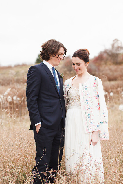 Fall woodland wedding