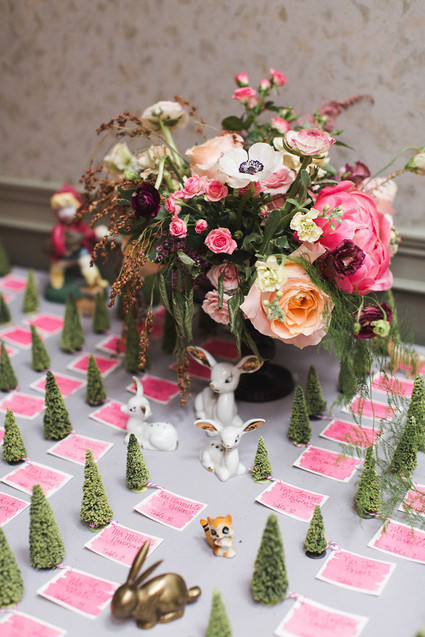 Fall woodland wedding