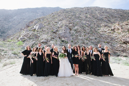 Black bridesmaid dresses Inspiration