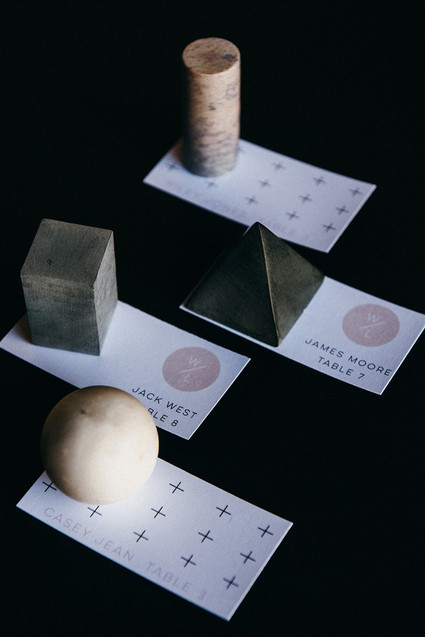 Modern place cards Inspiration