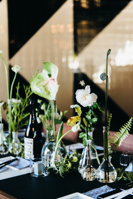 Modern black and white wedding inspiration Inspiration