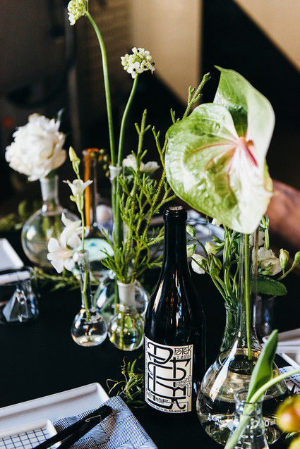 Modern black and white wedding inspiration Inspiration