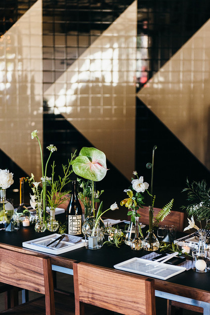 Modern black and white wedding inspiration Inspiration