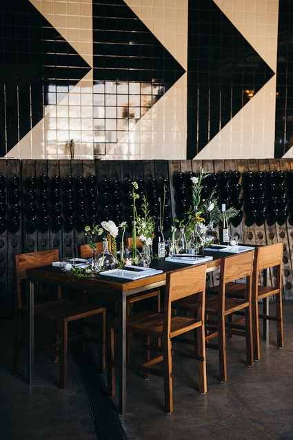 Modern black and white wedding inspiration Inspiration