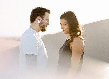 Desert engagement shoot at Algodones Sand Dunes