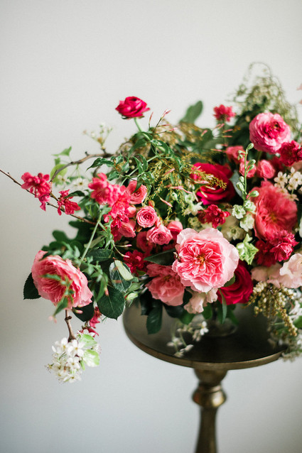 Bright pink florals