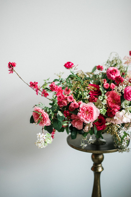 Bright pink florals
