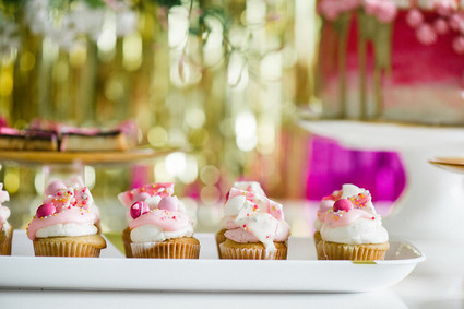 Hot pink and gold party ideas