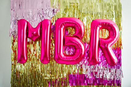 Hot pink and gold party ideas