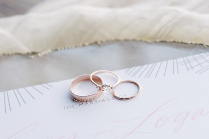 Rose gold rings