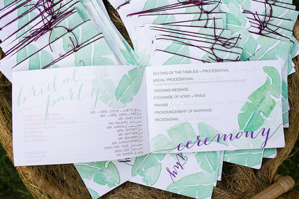 Palm pattered programs Inspiration