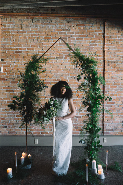 Green and copper wedding inspiration