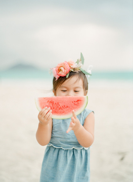 watermelon and flower crowns