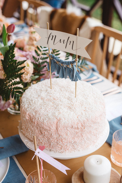 Blush and blue Mother's Day brunch Wedding Inspiration