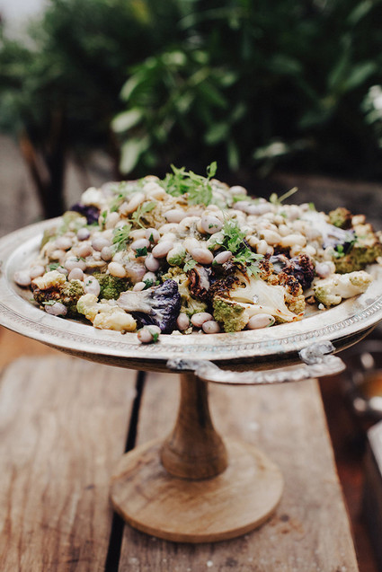 Fall harvest food display