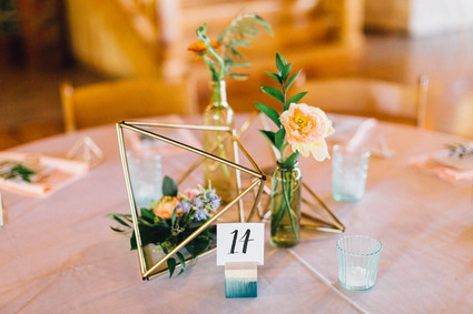 Modern wedding decor
