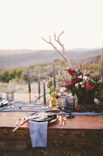 Bohemian Arizona desert wedding inspiration