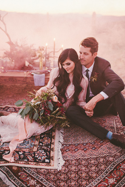 Bohemian Arizona desert wedding inspiration