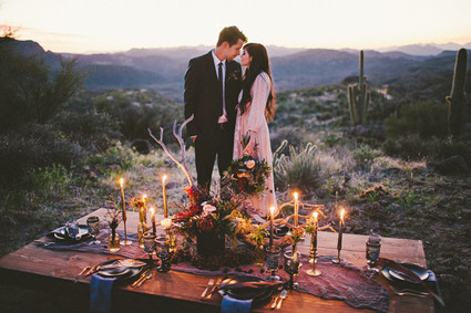 Bohemian Arizona desert wedding inspiration
