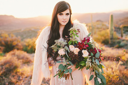 Bohemian Arizona desert wedding inspiration Inspiration