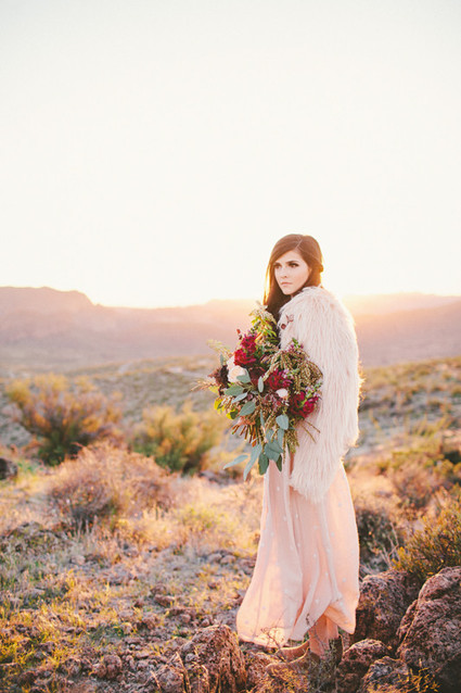 Bohemian Arizona desert wedding inspiration