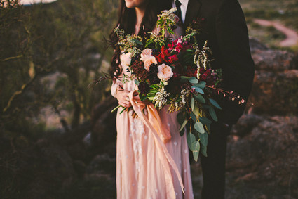 Bohemian Arizona desert wedding inspiration