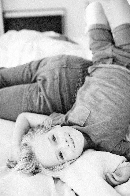 Family photos at home in Los Angeles