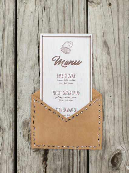 Rustic menu design