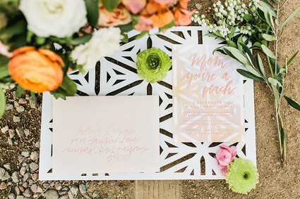 Peach Mother's Day brunch