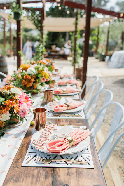 Peach Mother's Day brunch