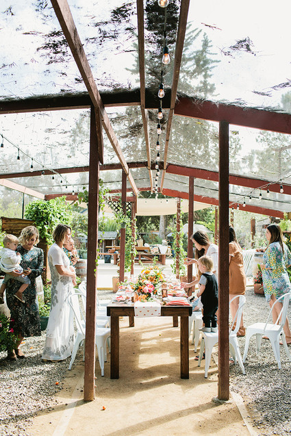 Peach Mother's Day brunch