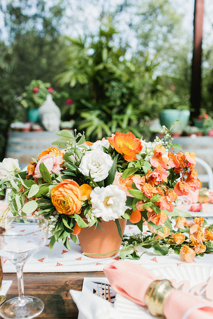 Peach Mother's Day brunch