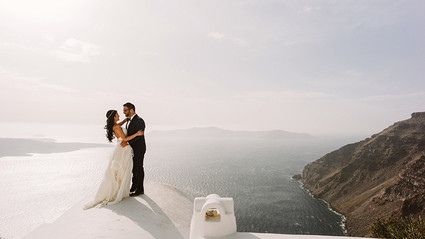 Santorini elopement