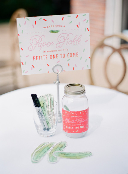 Pickles and Ice Cream baby shower
