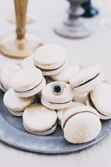 White macarons