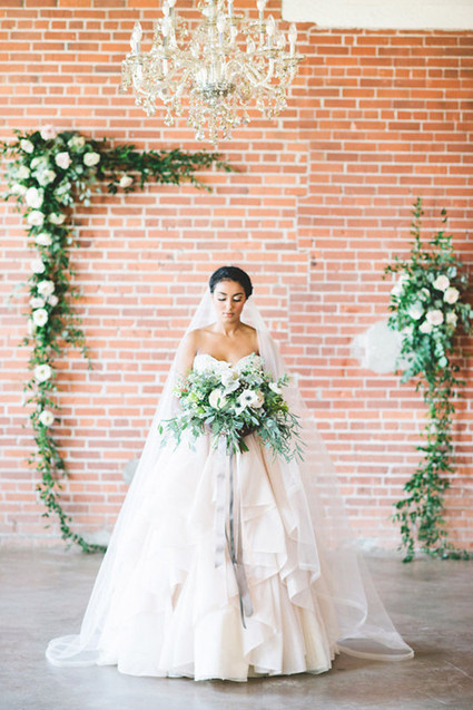 White bridal bouquet