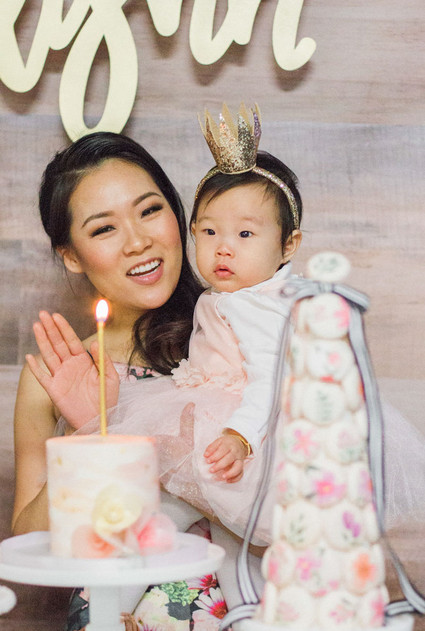 Floral Korean Dol first birthday