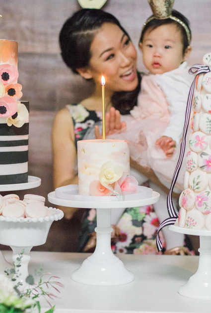 Floral Korean Dol first birthday Inspiration